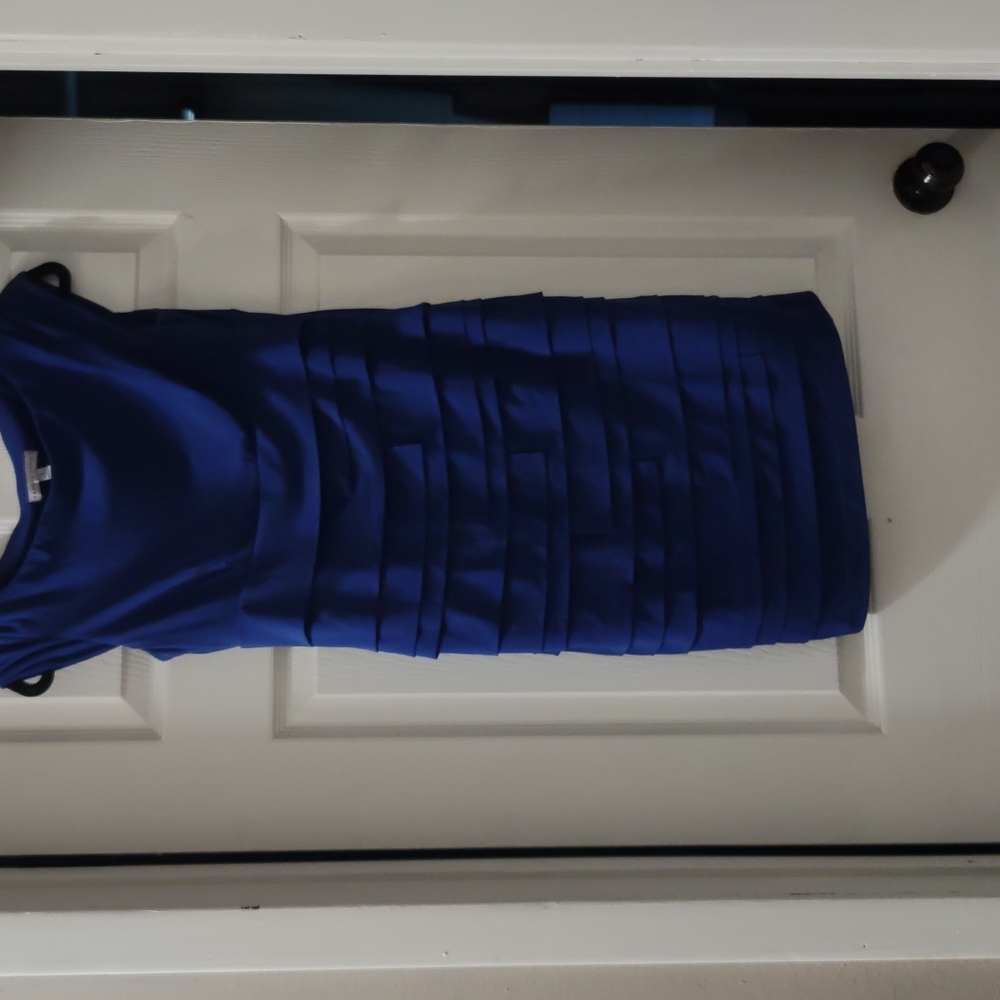 Sandra Darren Navy Dress Size 6